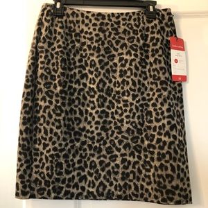 CAbi leopard print Jungle Skirt sz 6